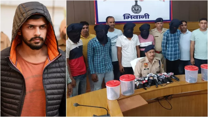 भिवानी पुलिस ने लॉरेंस बिश्नोई गैंग के पांच गुर्गों को हथियार से किया काबू