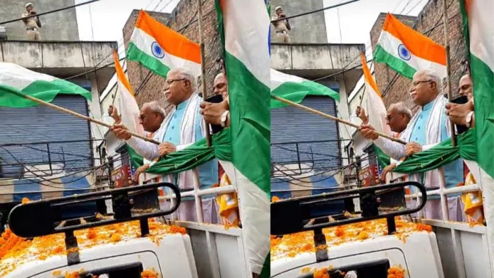 Independence Day 2023 के मौके पर करनाल में निकाली गई तिरंगा यात्रा