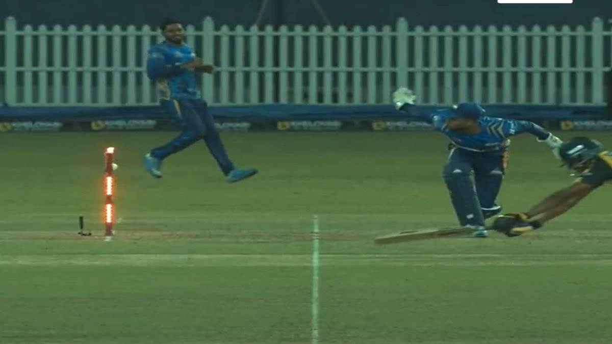lpl 2023 kusal mendis pulls off wayward run out at lanka premier league reminds fans of ms dhoni watch video