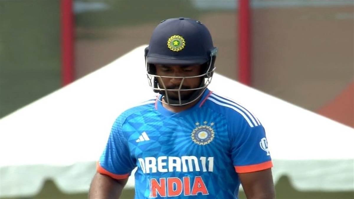 sanju samson flopped show continues in 5th t20i match against west indies fans trolled indian wicket keeper batsman