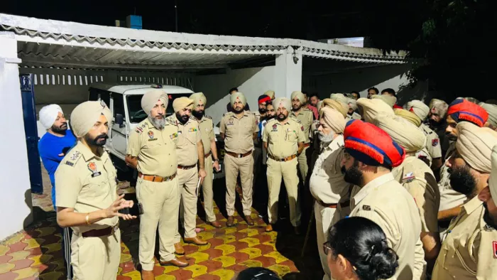 बरनाला पुलिस ने सेंसी बस्ती में चलाया कासो ऑपरेशन