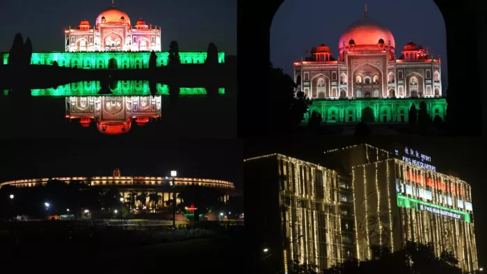 स्वतंत्रता दिवस के मौके पर दिल्ली देशभक्ति के जज्बे और खुशी में झूम रही है। जागरण फोटो