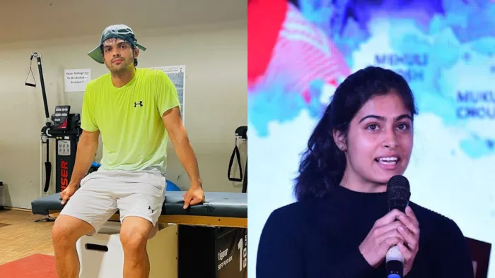 नीरज ने सिल्वर तो मनु ने जीते 2 कांस्य पदक। इमेज- नीरज-मनु एक्स
