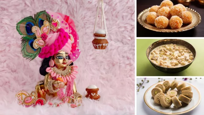 Janmashtami 2025 पर कान्हा जी को लगाएं ये भोग (Image Credit- Freepik)