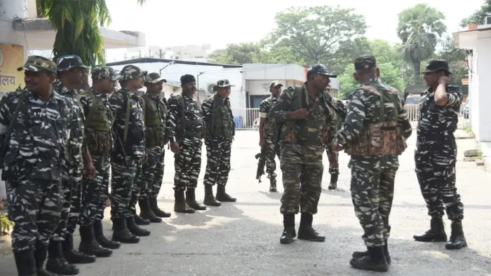 बिहार के बेगूसराय जिले में गोली कांड के बाद पुलिस तत्पर। प्रतीकात्मक तस्वीर