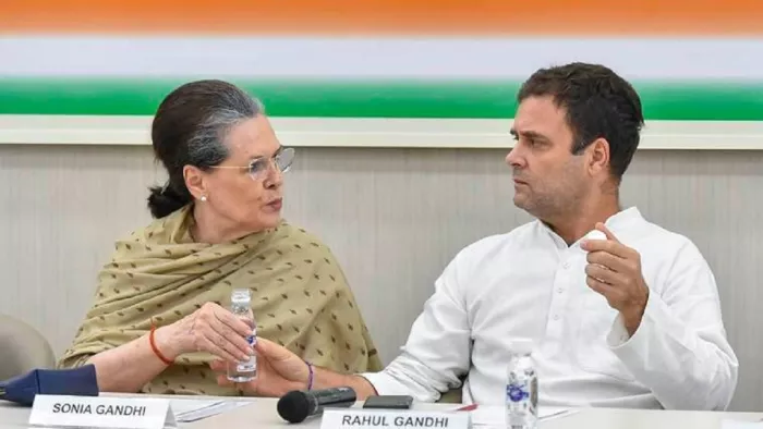 अंतरिम अध्यक्ष सोनिया गांधी और राहुल गांधी।