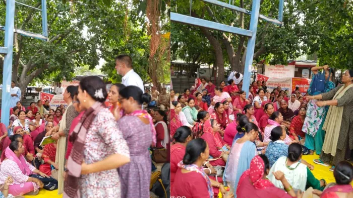 आशा वर्कर्स की हड़ताल जारी, पुलिस पर लगाए गंभीर आरोप