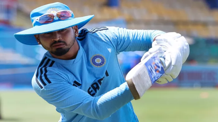 श्रेयस अय्यर ने ऑप्शनल प्रैक्टिस सेशन में अच्छी वापसी की है। फोटो एक्स से साभार