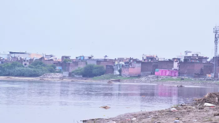 रामगंगा का जलस्तर बढ़ा । फोटो - जागरण
