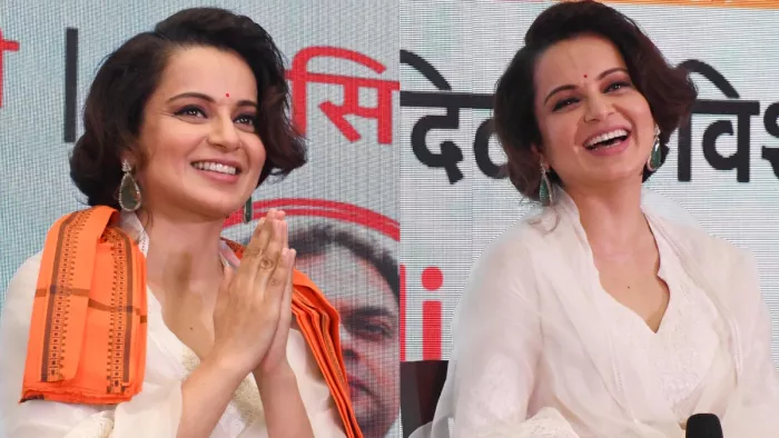 जागरण संवादी के हिंदी हैं हम में बेबाक बोलती दिखीं कंगना रनौत।