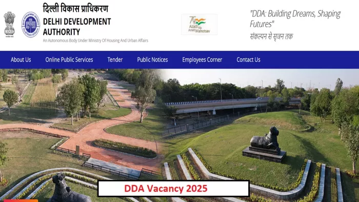 DDA Vacancy 2025 की पूरी डिटेल यहां से करें चेक।