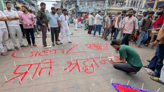 जेन-जी आंदोलन में मारे गए लोगों को दी गई श्रद्धांजलि। जागरण