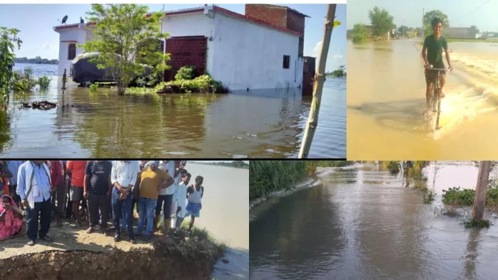 Flood in Siddharthnagar: सिद्धार्थनगर में बाढ़ से भारी तबाही हुई है। - जागरण