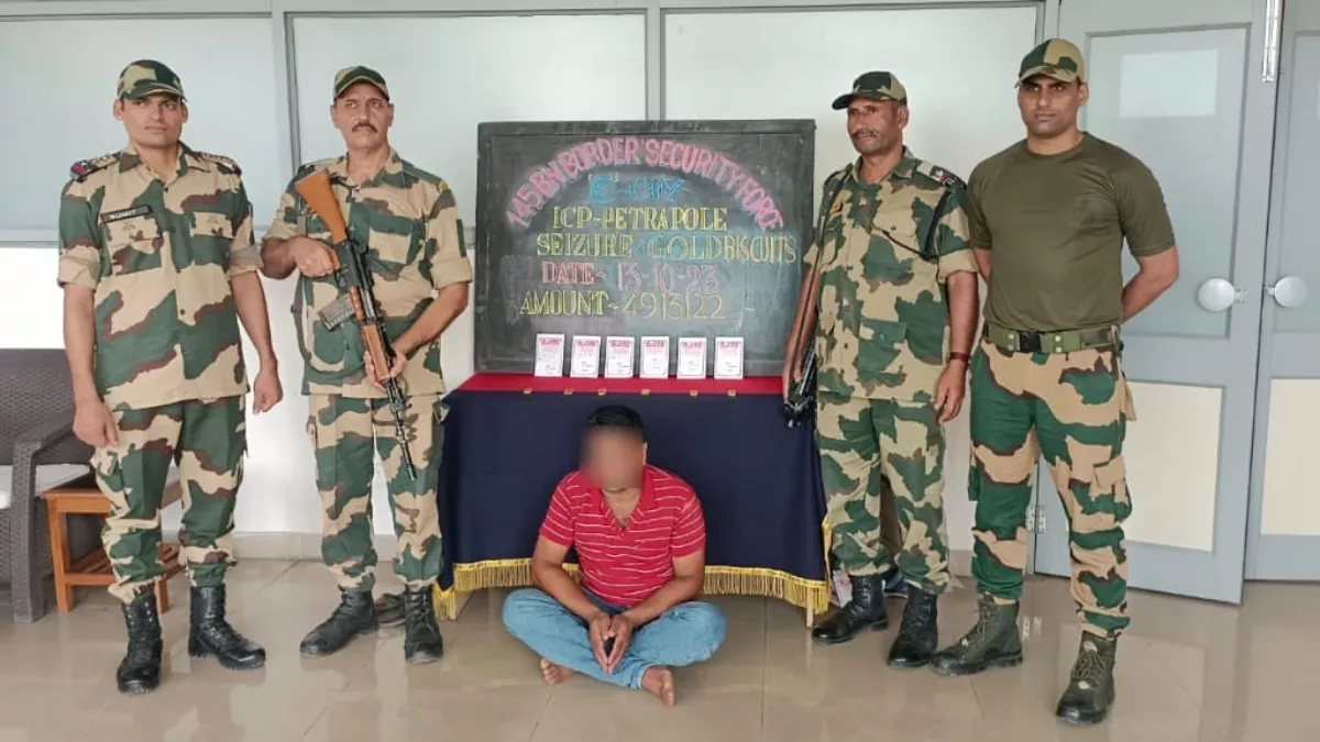 BSF ने किया सोने की तस्करी के बड़े रैकेट का भंडाफोड़, 4 बांग्लादेशी यात्री गिरफ्तार; जब्त सोने की कीमत 1.87 करोड़