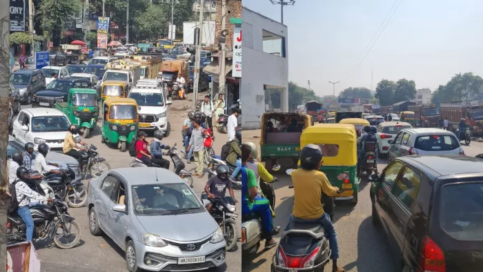 शहर में ट्रैफिक विभाग की तरफ से किए गए वन-वे का प्रयोग एक घंटे में ही फेल हो गया।