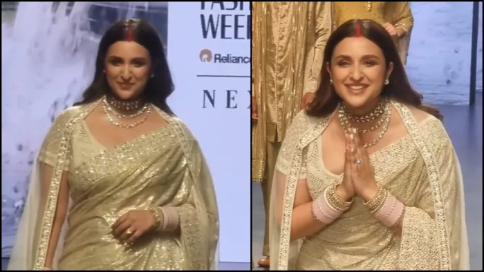 लैक्मे फैशन वीक में नई दुल्हन परिणीति चोपड़ा ने लूटी महफिल। (फोटो क्रेडिट- इंस्टाग्राम)