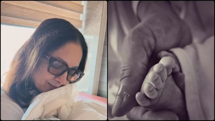 नीना गुप्ता ने नातिन के साथ शेयर की पहली फोटो। फोटो क्रेडिट- इंस्टाग्राम