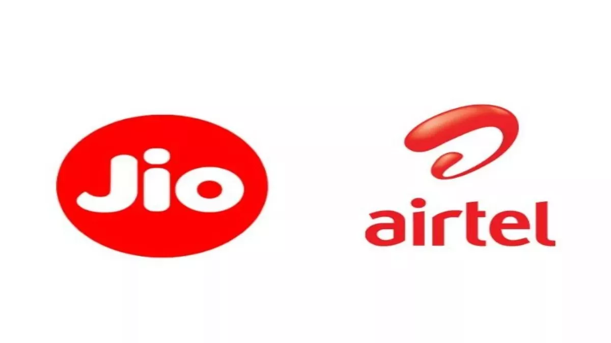 jio & airtel logo photo credit- Jagran file Photo