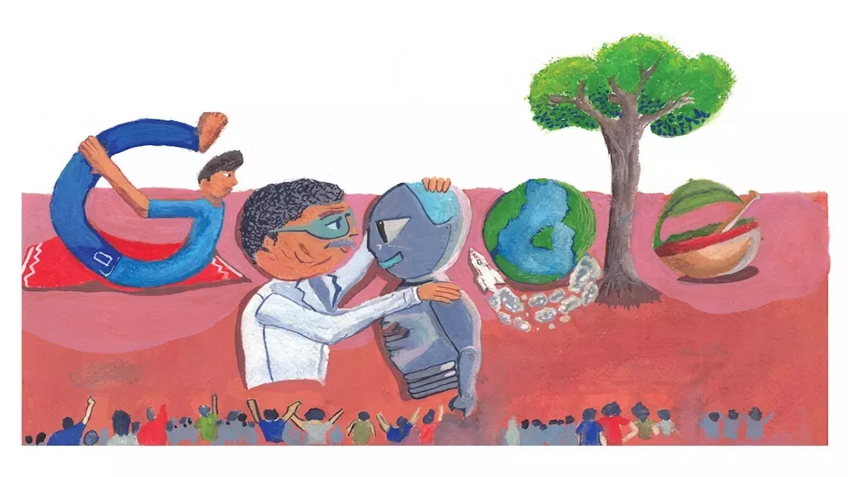 Google Doodle photo credit - Google India