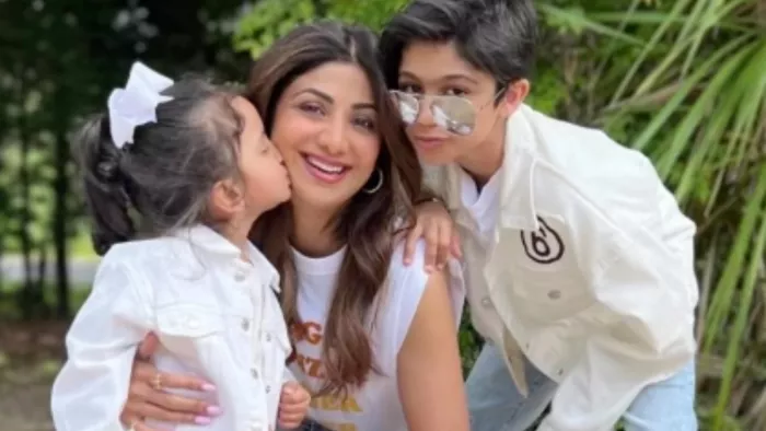 Shilpa Shetty, Viaan Kundra, Sameesha, Children Day