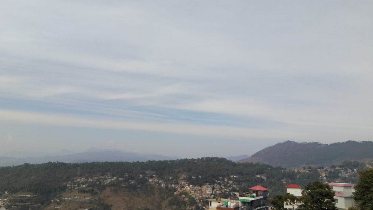 almora remained cloudy throughout the day cold increased people worried about wood