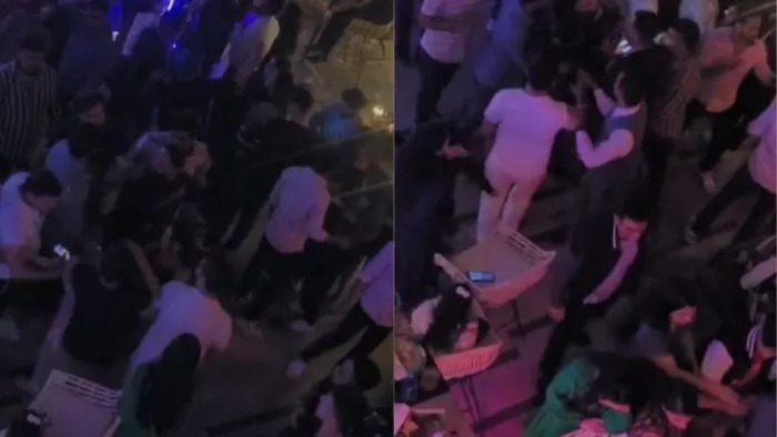 कैफे में महिलाओं पर सिगरेट का धुआं डाला, डांस करने का दबाव बनाने पर हंगामा। सीसीटीवी से लगी गई तस्वीर।