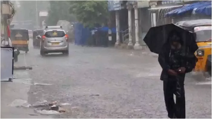 तमिलनाडु में जमकर बरस रहा पानी (Image: ANI)