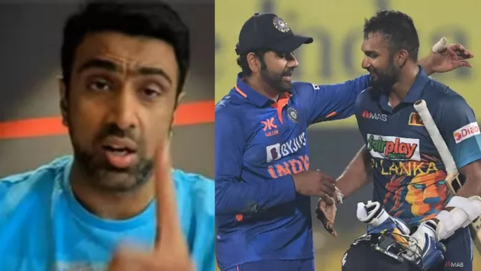 R Ashwin on Rohit Sharma Withdrawing Appeal of Dasun Shanaka (Photo-design)