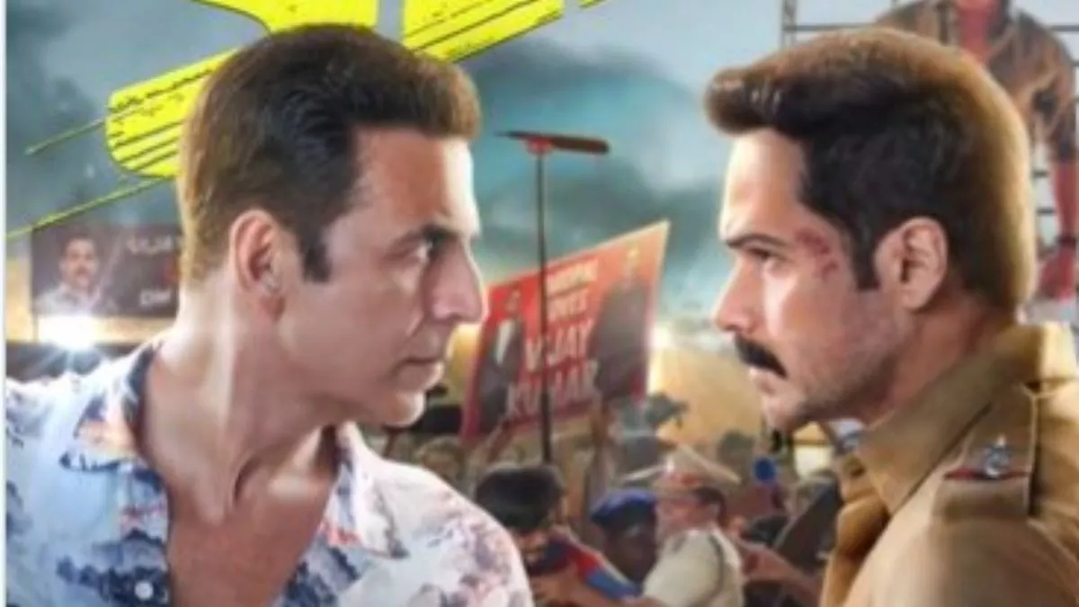 Still Image of Akshay Kumar and Emraan Hashmi from Selfiee