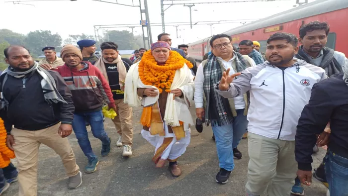 केंद्रीय मंत्री अश्विनी चौबे पहुंचे साहिबगंज, लाभुकों में किया परिसंपत्तियों का वितरण।