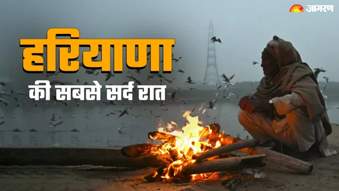 Haryana Weather News: इस सीजन रविवार रही हरियाणा की सबसे सर्द रात।