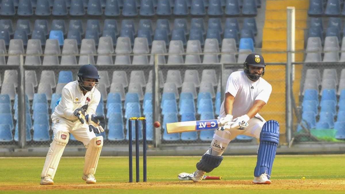 rohit sharma practiced with mumbai team before champions trophy2025