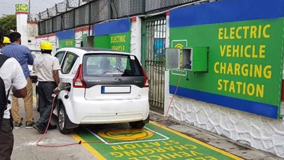 EV Charging Station दिल्लीजयपुर हाईवे पर आज एक साथ होगा 20 इलेक्ट्रिक