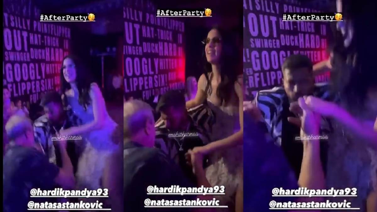 hardik pandya and natasha stankovic set the dance floor on fire during the post wedding party video went viral