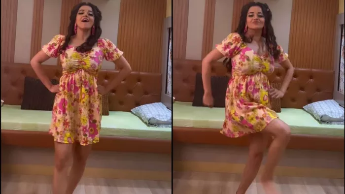 Monalisa Naatu Naatu Dance Video: मोनालिसा भोजपुरी एक्ट्रेस है।