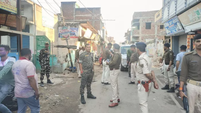 गया में रंग लगाने को लेकर हुआ विवाद। (फोटो जागरण)