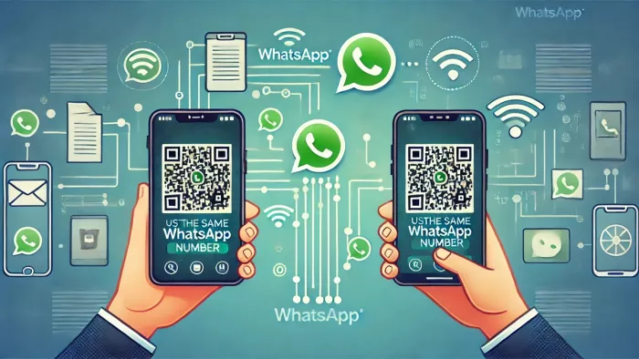 एक WhatsApp नंबर को दो फोन में चलाने का तरीका यहां जानें। Photo- ChatGPT.