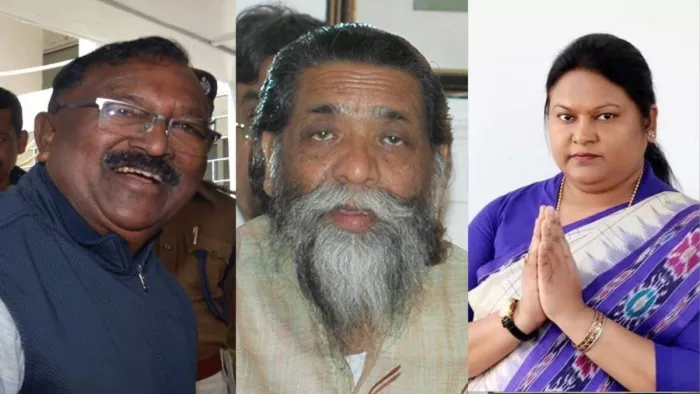 नलिन सोरेन, शिबू सोरेन और दुर्गा सोरेन की फाइल फोटो।