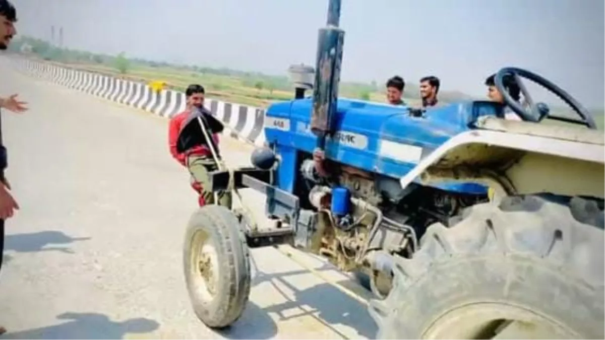 ये मुमकिन है? 16 साल के लड़के ने दांतों से खींच डाला 1500 किलो का ट्रैक्टर, Video देखकर आपका भी सिर चकरा जाएगा