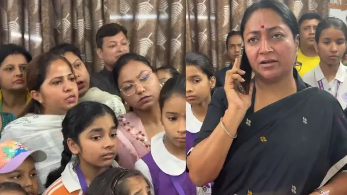 मुख्यमंत्री रेखा गुप्ता ने क्वीन मैरी स्कूल के खिलाफ कार्रवाई के निर्देश दिए। (फोटो- वीडियो ग्रेब)