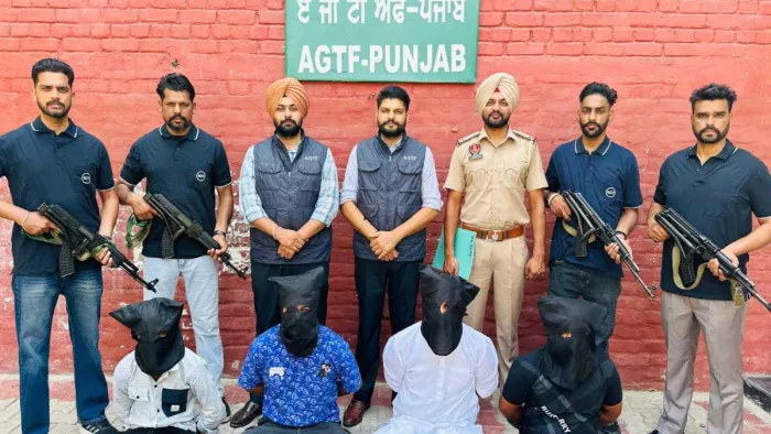 AGTF ने चार आतंकियों को किया गिरफ्तार।