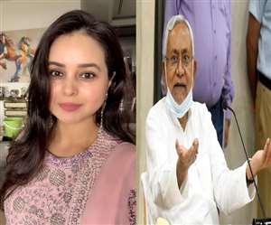 लालू यादव की बेटी रोहिणी आचार्या और बिहार के मुख्यमंत्री नीतीश कुमार। जागरण आर्काइव।