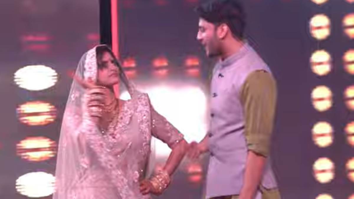 Viral Video devar bhabhi dance chemistry on Haryanvi song won audience heart. Photo Credit- youtube Ankit Jangid