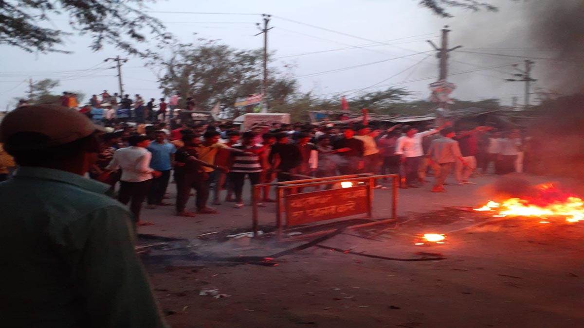 opposition to agneepath scheme stone pelting on former bihar chief minister jitan ram manjhi s convoy in gaya