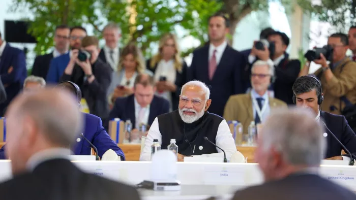 जी-7 सम्मेलन के आउटरीज सत्र में पीएम मोदी बोले 2047 तक भारत को विकसित बनाना हमारा संकल्प