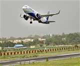 पटना एयरपोर्ट से उड़ान भर रहा इंडिगो का हवाईजहाज। फाइल फोटो