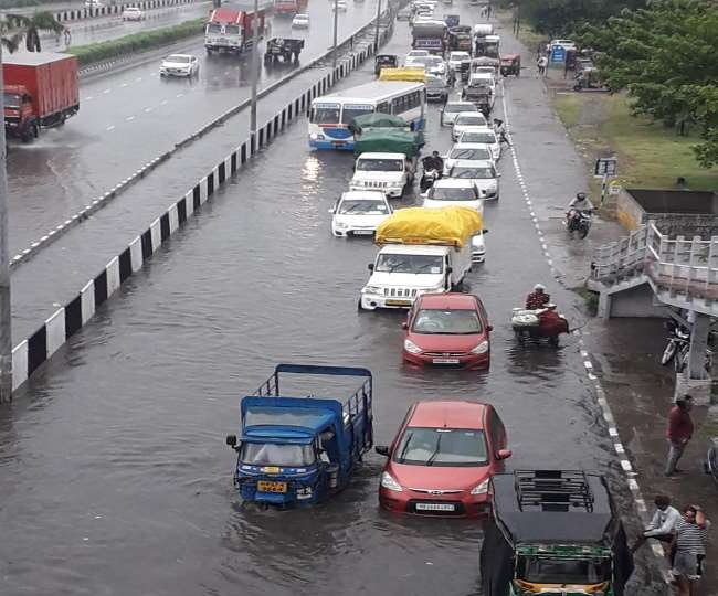 Panipat Weather Update: पानीपत में झमाझम बारिश, जलभराव, जीटी रोड जाम -  Heavy rain in Panipat and GT road jam due to waterlogging