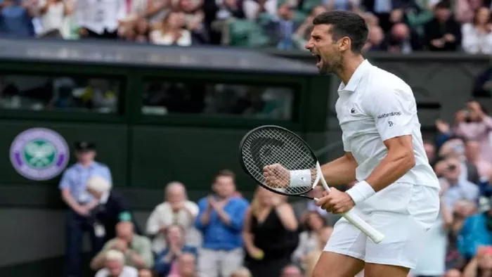 Novak Djokovic vs Carlos Alcaraz in final of Wimbledon 2023. Image twitter