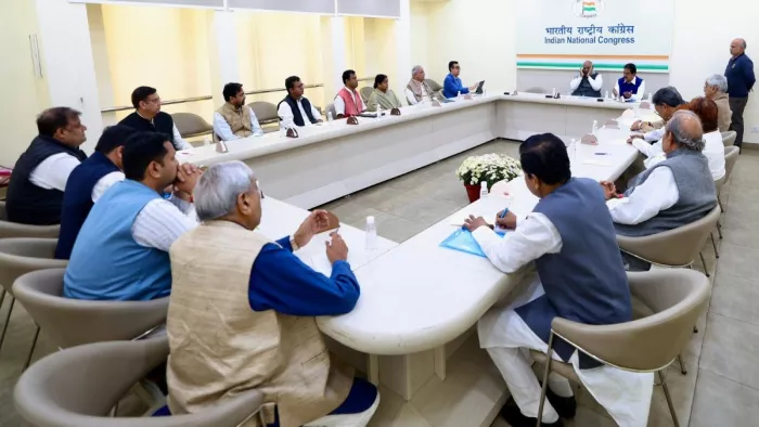 पटना में कांग्रेस की समीक्षा बैठक का आयोजन। फाइल फोटो