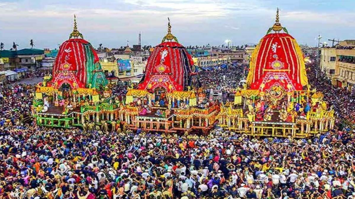 security was tight during jagannath ji return rath yatra journey and raf and crpf also took charge